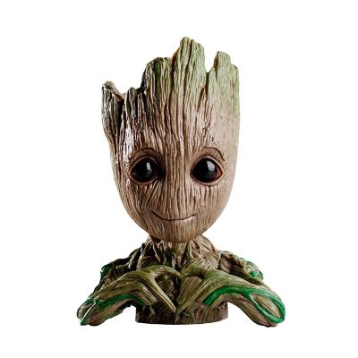 China Guardians of the Galaxy Toy Flower Pot Cute Baby Groot Resin Flower Pot Worlwide Short Time Delivery for sale