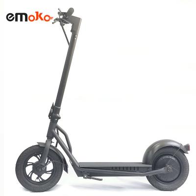 China Emoko New 12 Inch Max Speed ​​35km e Scooter Commuting Electric Scooter Powerful Motor Mileage 60km 36v 500W 800w Unisex Private Model for sale