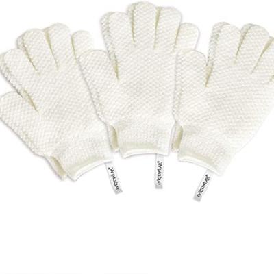 China EXFOLIATING Exfoliating Gloves For Bath , Shower Deep Cleaning Acne And Dead Skin Removal for sale