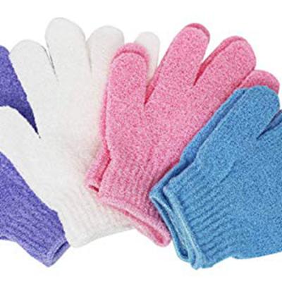 China Soft 4 Pair Eco-Friendly Shower Exfoliating Gloves - Wash Mitt For Skin Spa Foam Bath Massage Scrubber for sale