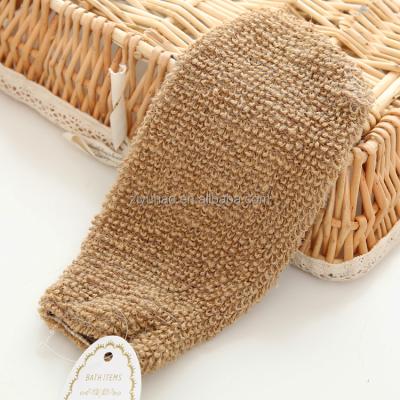 China Eco - Friendly Sisal Material Henp Glove / Exfoliating Bath Gloves for sale