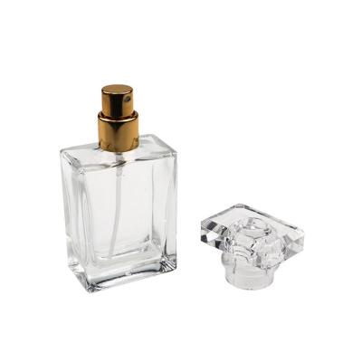 China Factory Price 50ml 100ml Spray Perfume Glass Cosmetic Refillable Bottle for sale