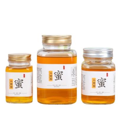 China Freshness Preservation 200ml 380ml 500ml 730ml Wide Mouth Glass Jar With Lid Honey Jar Glass for sale