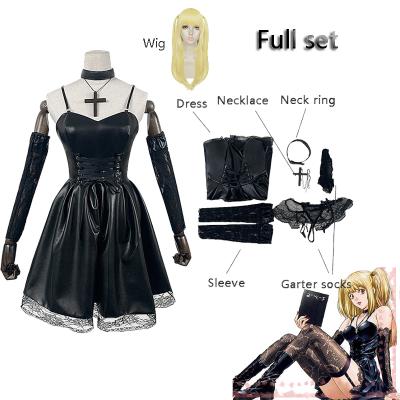 China Cosplay Comic 6 pieces per set DEATH NOTE cos costume Mihai Sand cos costume black dress anime cosplay costume Te koop