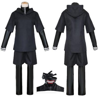 Китай 4 Piece Cosplay Comic Set Tokyo Ghoul COS Costume Jin Muken Food Kind Battle Clothes Anime cosplay costume cosplay wig продается