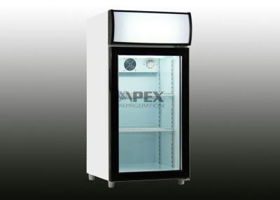 China Supermarket Countertop Display Fridge 80L Suitable for Soft and Energy Drinks for sale