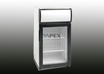 China Manual Defrost beverage cooler under counter / glass front refrigerator for sale