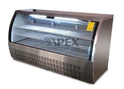 China Supermarket Fan Cooling Electronic cold display case for deli Food for sale