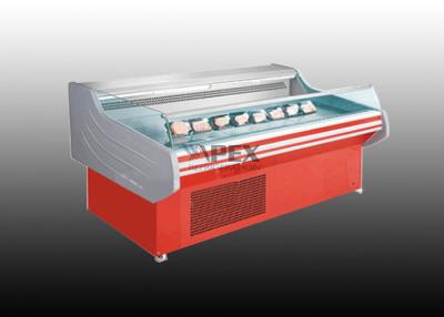 China Open Deli Display Cooler / Commercial Display Cooler With canopy glass lid for sale