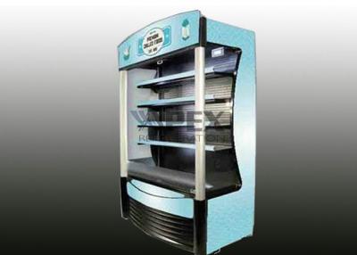 China Open air cooler display fridge R404a Gas digital control with LED display for sale