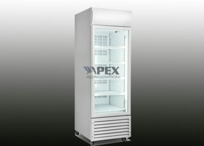 China 360L Single Glass door Upright Display Freezer with Aluminum door frame for ice cream for sale