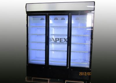 China Three doors Upright Display Freezer storage food or ice cream 1500L for North America Market for sale