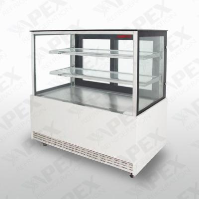 China Stainless Steel Two Shelf Right Angle Cake Display Showcase With CE , CB , SASO for sale