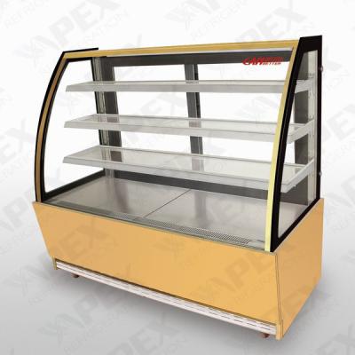 China Three Shelf Stainless Steel Pastry Chiller Cake Display Fridge For Supermarket for sale