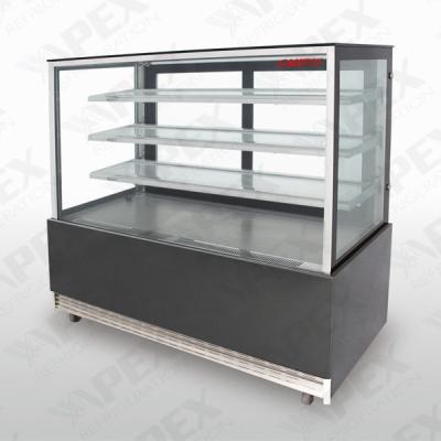 China Square Three Shelf Stainless Steel Bakery Showcase Refrigerator For Cake Display for sale