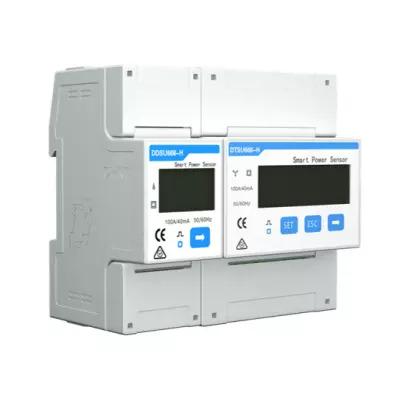 China Three Phase LCD RS485 MODBUS DIN Rail Home Appliance DDSU666-H Monitor Power Smart Energy Meter 380V 4 Pole For Inverter. for sale