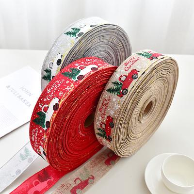 China Nonwoven Fabric Cable Christmas Decoration Gift Cartoon DIY Gift Box Ribbon for sale