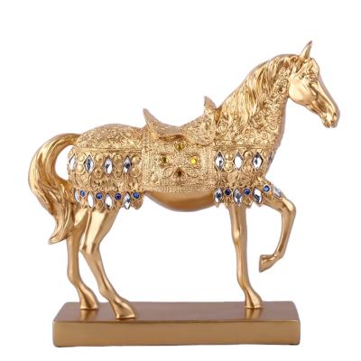 China Decorative Resin Home Decor Horse Ornaments Figures Gift for sale