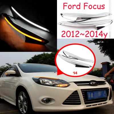 China Car Bumper Headlight For Focu Light 2012~2014y DRL Car Accessories LED Daytime Running Light For Focu Fog Light Car for sale