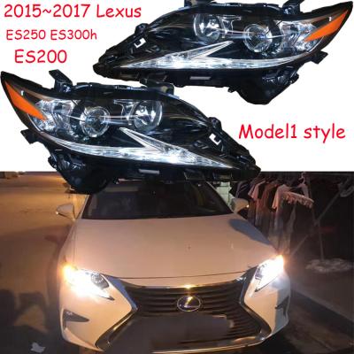 China 1pcs Car Bumper Headlight For 2015~2017y Lexus ES300 ES250 ES350 ES200H Headlight Car Accessories Daytime Running Light Car for sale