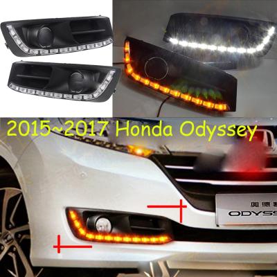 China Odyssey Car Bumper Headlight For Odyssey Daytime Running 2014~2017y DRL Car Accessories LED Light Headlight For Odyssey Fog Light Car for sale