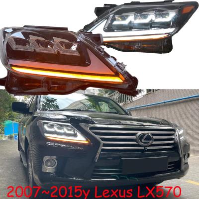 China car bumper headlight for 2007~2015y Lexus LX570 headlight ALL IN LED DRL car accessories car running head light daytime running light car for sale