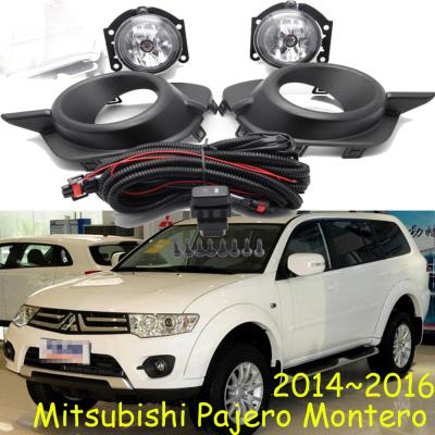 China Car Bumper Headlight For 2014~2016y Mitsubishi Pajero Montero Fog Lights Car Accessories Halogen Bulb Lamp Pajero Headlight PAJERO for sale