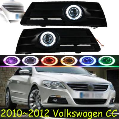 China car bumper headlight for 2010~2012y Volkswagen cc fog light projector lens car accessories CCFL for VW cc headlight car for sale