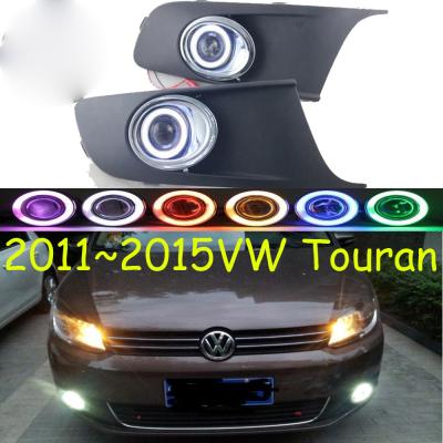 China Car Bumper Headlight For 2011~2015y Volkswagen Touran Fog Light Projector Lens Car Accessories CCFL For Touran Headlamp Car for sale