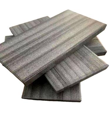 China Traditional Natural Gray Flower Sandstone Gray Wooden Vein Sandstone Paver for sale