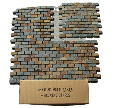 China Traditional Rust Slate Wall Cladding Stone Panel Decorations Stacked Sale Stone Black Customized for sale