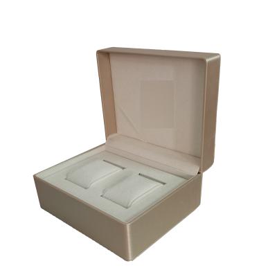 China Recyclable 2 Slots Watch Roll Box Vintage Handmade Custom Watch Box Luxury Leather Watch Box Display for sale