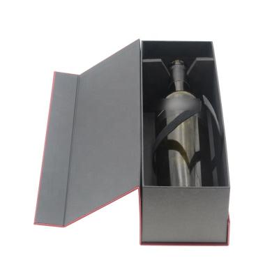 China Luxury Custom Handmade Wine Box Wine Bottle Gift Box Glass Wine Gift Box for sale