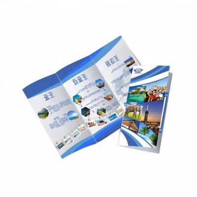 China Promotional Brochure Custom Logo Glossy Color Print About One Pound Coated Paper Brochure for sale