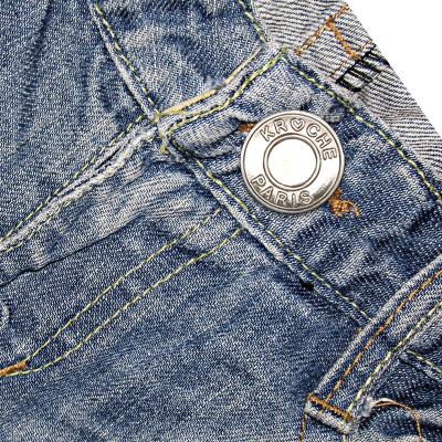 China New Style Viable High Quality Classic Accessories Vintage 17mm Logo Denim Metal Tack Custom Jeans Buttons For Jeans for sale