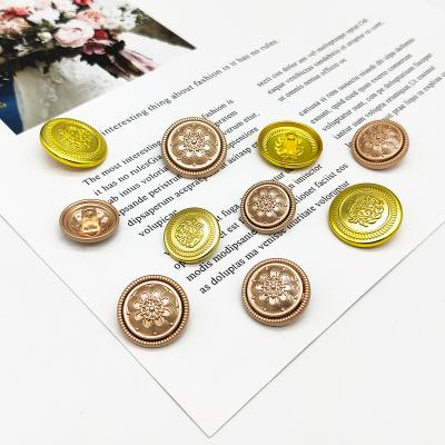 China Viable Factory Good Quality Custom Button Snap Fastener Golden Custom Buttons For Clothes for sale