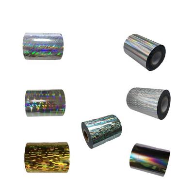 China 8cm x 120m small size hot stamping aluminum foil different quality pattern for fishing lure paper plastic for sale