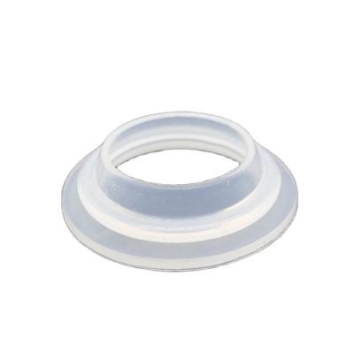 China Custom Food Grade Silicone Waterproof Silicone Seal Soft Tasteless Clear White Rubber Gasket for sale