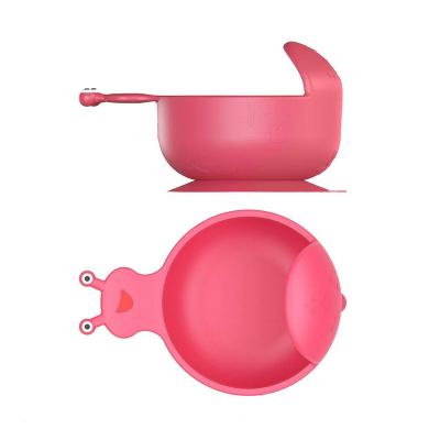 China 100% Sustainable Food Grade Silicone Baby Bowl Toddler Infant Stays Set Suction Independent Feeding Training Bowls for sale