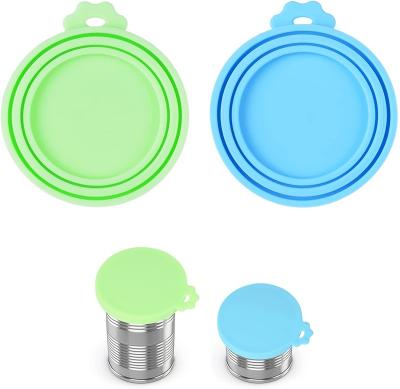 China Non Spill BPA Free Silicone Can Lids For Pet Food Cans Fits Most Standard Size Dog And Cat Can Tops for sale