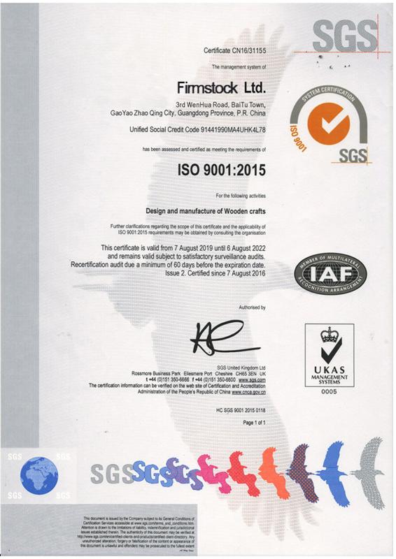 ISO9001 - FIRMSTOCK LIMITED