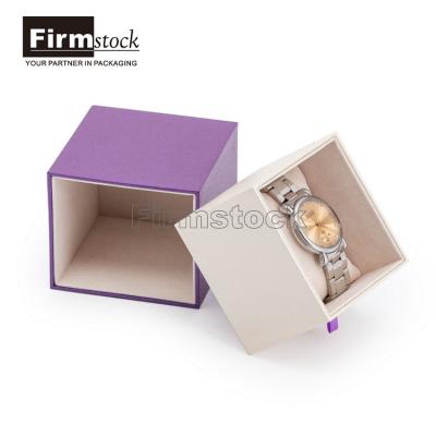 China Custom Logo OEM Kraft Paper Box Luxury Rigid Cardboard Paper Watch Box Cases for sale