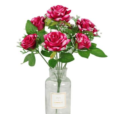 China Decorate China Artificial Flowers Real Touch Wedding Rose Flower for sale