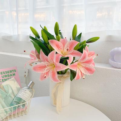 China Decorate 35cm Stem Artificial Flower Real Touch Hot Selling Single Calla Lilies For Home Decoration for sale