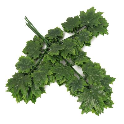 China Decorate Factory 25cm Wholesale Cheap Artificial Perilla Leaves Artificial Plant For Home Decor for sale