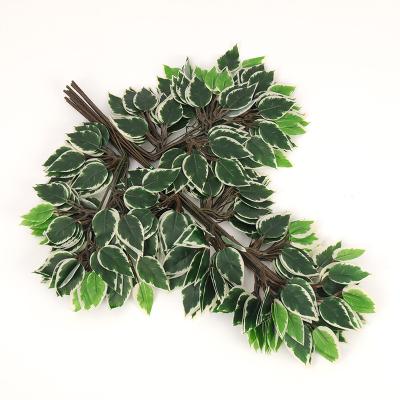 China Decorate Artificial Maple Tree Branches and Leaves Top Silk Maple Leaves Package for Decoration for sale