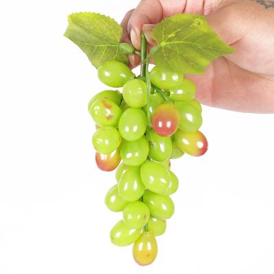 China Wedding Green Grapes Decorative Plastic Artificial Fruit Hydrangea Garland Group for sale