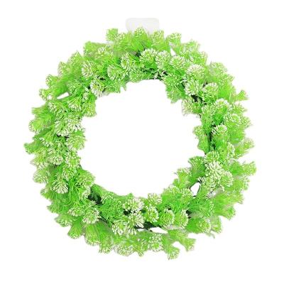 China Wedding Hydrangea Garland Fashion Design Decor Sea Urchin Wedding Flower Green Garland Spring Hanging Wreath for sale