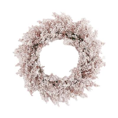 China Wedding Hydrangea Spring Wreath Faux Flower Wreath Front Entry Window Wall Party Wedding Decoration Holiday Wreath for sale