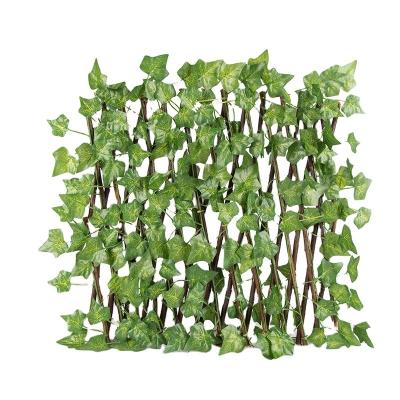 China Decorate Hot Selling Natural Artificial Leaf Fence At Balcony Artificial Ivy Fence Leaf Fence for sale